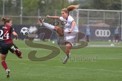 DFB Pokal - Frauen - Saison 2025/26 - FC Ingolstadt 04 Frauen - 1. FC Nürnberg - Leonie Haberäcker (Nr.15 - FC Ingolstadt Frauen I) - Lein Nastassja rot Nürnberg - Foto: Meyer Jürgen