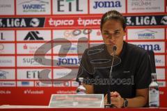 3. Liga - Saison 2026/27 - Victoria Köln - FC Ingolstadt 04  - Cheftrainerin Sabrina Wittmann (FCI) bei der PK nach dem Spiel - XXXXX - Foto: Meyer Jürgen