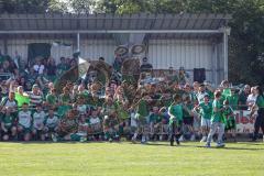 Relegation - Saison 2025/26 - SV Karlskron - FC Geisenfeld - Das Spiel ist aus - Geisenfeld steigt auf - jubel- Foto: Meyer Jürgen