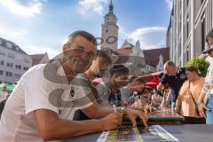 3. Liga; FC Ingolstadt 04 - Mannschaftsvorstellung auf dem Ingolstädter Bürgerfest; Rathauplatz;