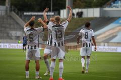 3. Liga - Saison 2026/27 - 1. FC Saarbrücken - FC Ingolstadt 04  - XXXXX - XXXXX - Foto: Meyer Der 0:1 Führungstreffer durch Lars Lokotsch (Nr.13 - FCI) - jubel