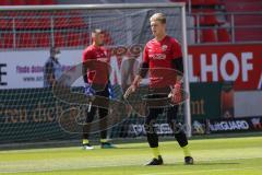 2.BL; FC Ingolstadt 04 - 1. FC Heidenheim; Warmup Torwart Robert Jendrusch (1, FCI) Torwart Fabijan Buntic (24, FCI)