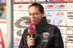3. Liga; VfL Osnabrück - FC Ingolstadt 04; vor dem Spiel Cheftrainerin Sabrina Wittmann (FCI) Interview