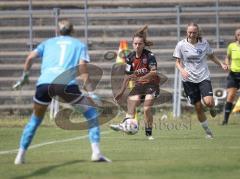 2. Bundesliga Frauen - Saison 2026/27  - FC Ingolstadt 04 Frauen - 1.FCC Turbine Potsdam - Stefanie Reischmann (Nr.24 - FCI Frauen) - Noesgaard Sofia Rejkaer weiss Potsdam - Schmid Juliane Maren TW Potsdam - Foto: Meyer Jürgen