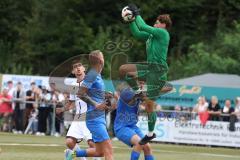 Toto - Pokal - Saison 2024/25 - DJK Hein - FC Ingolstadt 04 -  - Torwart Sandro Kerber (Nr.1 - DJK Hain) - XXXXX - Foto: Meyer Jürgen