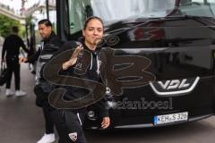 3. Liga; Energie Cottbus - FC Ingolstadt 04; vor dem Spiel Cheftrainerin Sabrina Wittmann (FCI)