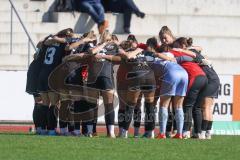 2. Bundesliga Frauen - Saison 2024/25 - FC Ingolstadt 04 Frauen - SG 99 Andernach -  Die Mannschaft bildet einen Kreis vor dem Spiel -  - XXXXX - Foto: Meyer Jürgen