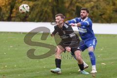 Bezirksliga - Saison 2025/26 - TSV Ober./Unterhaunstadt -  TSV Gaimersheim - Quendrim Hoti (Nr.4 - TSV Gaimersheim) - Baran Cakir blau Ober/Unterh.stadt - Foto: Meyer Jürgen