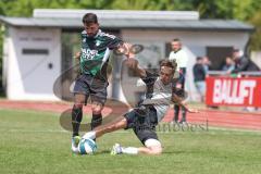 Bezirksliga - Saison 2025/26- TSV Gaimersheim - TSV Ober./Unterh.stadt - Benjamin Anekin schwarz Gaimersheim - Amadeues Taubert grau Ober/. Unterh.stadt - XXXXX - Foto: Meyer Jürgen