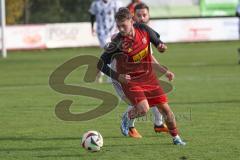 Kreisliga - Saison 2024/25- SV Kasing - TSV Hohenwart - Noah Kamenjasevic rot Kasing - Tobias Prückl weiss Hoehenwart - Foto: Meyer Jürgen