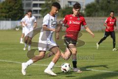 A-Junioren - DFB Pokal  - Saison 2024/25 - A-Junioren - FC Ingolstadt 04 - Hannover 96 - Cavaleri Salvatore weiss FCI - Vogel Alexander rot Hannover - Foto: Meyer Jürgen