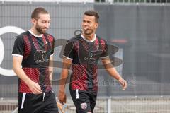 3. Liga; FC Ingolstadt 04 - Trainingsauftakt, Rico Preißinger (6, FCI) Neuzugang Marcel Costly (22, FCI)