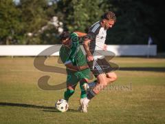 Freundschaftsspiel - Saison 2026/27 - TSV Ober/.Unterhaunstadt - FC Gerolfing  - Atilla Demir (Nr.29 - FC Gerolfing) - Nikola Kamenjasevic grau Ober./Unterh.stadt  - Foto: Meyer Jürgen
