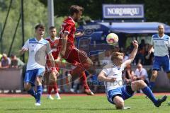 Relegation - Saison 2022/2023 - TSV Baar/Ebenhausen - TV Münchsmünster - Ferdinand Heissler rot Ebenhausen - Sebastian Hauber weiss Münchsmünster - Foto: Meyer Jürgen