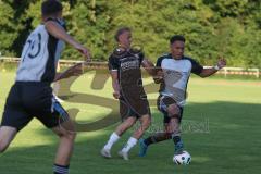Bezirksliga - Saison 2025/26 - TSV Ober./Unterhaunstadt - VFR Garching - Manuel Hunner (Nr.11 - TSV Ober-/Unterh.stadt) - Staas Mitko schwarz Garching - Foto: Meyer Jürgen