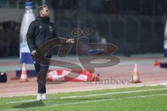 3. Liga; 1. FC Schweinfurt 05 - FC Ingolstadt 04; an der Seitenlinie, Spielerbank Co-Trainer Fabian Reichler (FCI)