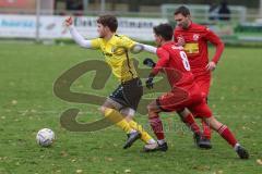 Kreisliga - Saison 2024/25- TSV Kösching - FC Hitzhofen/Oberzell - Dominik Fielser gelb Hitzhofen - Michael Kraft rot Kösching - Foto: Meyer Jürgen