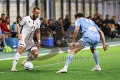 Toto-Pokal 2024; TürkGücü München - FC Ingolstadt 04; Zweikampf Kampf um den Ball David Kopacz (29, FCI) Bekaj, Mohamed (4 TGM)