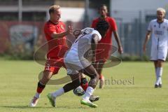 Bayernliga Nord - Saison 2024/25 - FC Ingolstadt 04 II - ASV Neumarkt - Schoen Leon rot Neumarkt - Said Souleymane (Nr.17 - FCI U21) - Foto: Meyer Jürgen