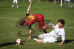 Kreisliga - Saison 2026/27 - TSV Großmehring - SV Kasing - Dominic Filser weiss Großmehring - Marius Magdic rot Kasing - Foto: Meyer Jürgen