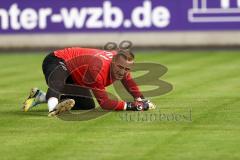 3. Liga; Erzgebirge Aue - FC Ingolstadt 04; vor dem Spiel Torwart Marius Funk (1, FCI)