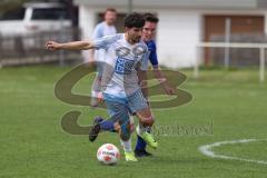 Kreisklasse - Saison 2025/26- TSV Großmehring - SV Oberstimm-  - Leutrim Beka weiss Oberstimm  - Johannes Brunnhuber blau Großmehring - Foto: Meyer Jürgen