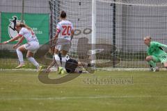 2. Bundesliga Frauen - Saison 2025/26 - FC Ingolstadt 04 Frauen - FCB München II - Der 1:0 Führungstreffer durch Stefanie Reischmann (Nr.24 - FC Ingolstadt Frauen I) - jubel - Klink Anna TW FCB - Kappes Jana rot FCB  - Foto: Meyer Jürgen