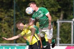 Kreisliga - Saison 2023/2024 - FC Gerolfing - FC Hitzhofen/Oberzell - Matthias Hamm grün Gerolfing - Matthias Wild
 gelb Hitzhofen - Foto: Meyer Jürgen