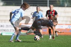 2. Bundesliga Frauen - Saison 2024/25 - FC Ingolstadt 04 Frauen - SG 99 Andernach - Ivana Slipcevic (Nr.8 - FCI Frauen) - Krump Leonie blau Andernach - Foto: Meyer Jürgen