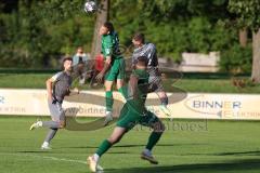 Totopokal- Saison 2023/2024 - SV Manching  - VFB Eichstätt - Fabian Neumayer (Nr.9 - SV Manching) - Zimmermann Johannis grau Eichstätt - Foto: Meyer Jürgen