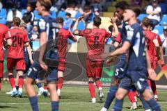 3. Liga - Saison 2025/26 - TSG Hoffenheim II - FC Ingolstadt 04  - Marcel Costly (Nr.22 - FCI) mit dem 0:3 Führungstreffer - jubel - Georgios Antzoulas (Nr.6 - FCI)  - XXXXX - Foto: Meyer Jürgen