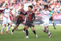 3. Liga; FC Ingolstadt 04 - SC Verl; Zweikampf Kampf um den Ball Deniz Zeitler (38, FCI) Gruber Fabio (2 SCV)