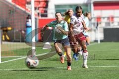 2. Frauen-Bundesliga; FC Ingolstadt 04 - SC Sand; Meißner Thomas (8 S05) Kuya-Strobel Melissa (14 FCI)