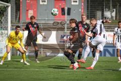 3. Liga - Saison 2026/27 - Victoria Köln - FC Ingolstadt 04  - Lars Lokotsch (Nr.13 - FCI) - Meiko Sponsel (Nr.19 - Viktoria Köln) - Tobias Eisenhut (Nr.6 - Viktoria Köln) -Foto: Meyer Jürgen