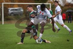Bezirksliga - Saison 2026/27 - TSV Gaimersheim - FC Türk Sport Garching - Baldwin Wilson weiss Garching - Marcus Keilwerth schwarz Gaimersheim -  Foto: Meyer Jürgen