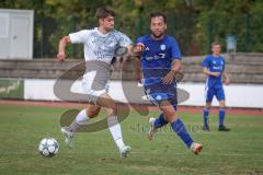 A-Klasse -  Saison 2026/27 - DJK Ingolstadt - TSV Mailing/Feldkirchen - Markus Käser blau DJK Ingolstadt  - Thomas Rung weiss Mailing/Feldkirchen - Foto: Meyer Jürgen