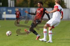 A-Junioren Bundesliga -  Saison 2026/27 - FC Ingolstadt 04 - VFB Stuttgart - Gentges Isaac rot FCI - Neunhoeffer Felix weiss Stuttgart -  Foto: Meyer Jürgen