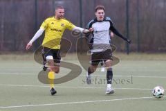 Freundschaftsspiel - Saison 2025/26 - TSV Ober./Unterhaunstadt -  TSV Neustadt  - Fabio Udella grau Oberh.stadt - Muris Avdic gelb Neustadt - Foto: Meyer Jürgen