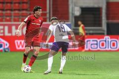 3. Liga; FC Ingolstadt 04 - Erzgebirge Aue; Ognjen Drakulic (30, FCI) Guttau Julian (19 Aue)