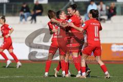 2023_10_22 - 2. Bundesliga - Saison 2023/24 - FC Ingolstadt 04 Frauen - FSV Gütersloh - Der 1:2 Anschlusstreffer durch Pija Reininger (Nr.21 - FCI Frauen) - jubel  - Foto: Meyer Jürgen