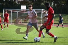 Kreisliga - Saison 2026/27 - SV Zuchering - VFB Eichstätt II - Samuel Schmid rosa Eichstätt II  - Glen Heicappell rot Zuchering - Foto: Meyer Jürgen
