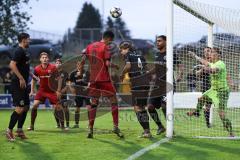 Toto Pokal; FC Sportfreunde Schwaig - FC Ingolstadt 04; Fredrik Carlsen (8, FCI) Torchance verpasst, 12
Huber, Maximilian Torwart