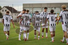 Bayernliga Nord - Saison 2026/27 - FC Ingolstadt 04 II - ASV Cham -  Der 1:0 Führungstreffer durch - Fabio Riedl weiss FCI - jubel - Foto: Meyer Jürgen