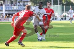 3. Liga; FC Ingolstadt 04 - Trainingslager, Testspiel, FC Kottern; Torchance Daouda Beleme (9, FCI) Zweikampf Kampf um den Ball