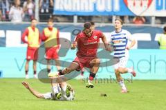 3. Liga; MSV Duisburg - FC Ingolstadt 04; Zweikampf Kampf um den Ball Marcel Costly (22, FCI)