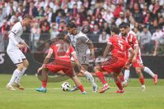 3. Liga; Energie Cottbus - FC Ingolstadt 04; Pascal Testroet (37, FCI) Benjamin Kanuric (8, FCI) Borgmann Axel (20 EC) Pelivan Dominik (5 EC) Cigerci Tolcay (10 EC)