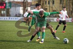 Bezirksliga - Saison 2025/26 - FC Gerolfing - SpVgg Altenerding - Flaur Bashota (Nr.23 - FC Gerolfing) - Pedro Flores weiss Altenerding - Foto: Meyer Jürgen