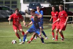 Kreisliga - Saison 2026/27- TSV Großmehring - SV Zuchering - Matthias Hamm blau Großmehring - Simon Böhringer rot Zuchering - Foto: Meyer Jürgen