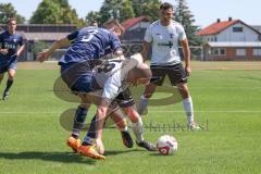 Kreisklasse - Saison 2024/25- TSV Gaimersheim II - TSV Etting  - Moritz Heckl weiss Gaimersheim - Elias Geiger blau Etting - Foto: Meyer Jürgen