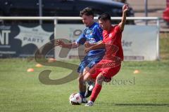 Kreisliga - Saison 2026/27- TSV Großmehring - SV Zuchering - Florian Meier rot Zuchering  - Fabio Münzhuber blau Großmehring - Foto: Meyer Jürgen